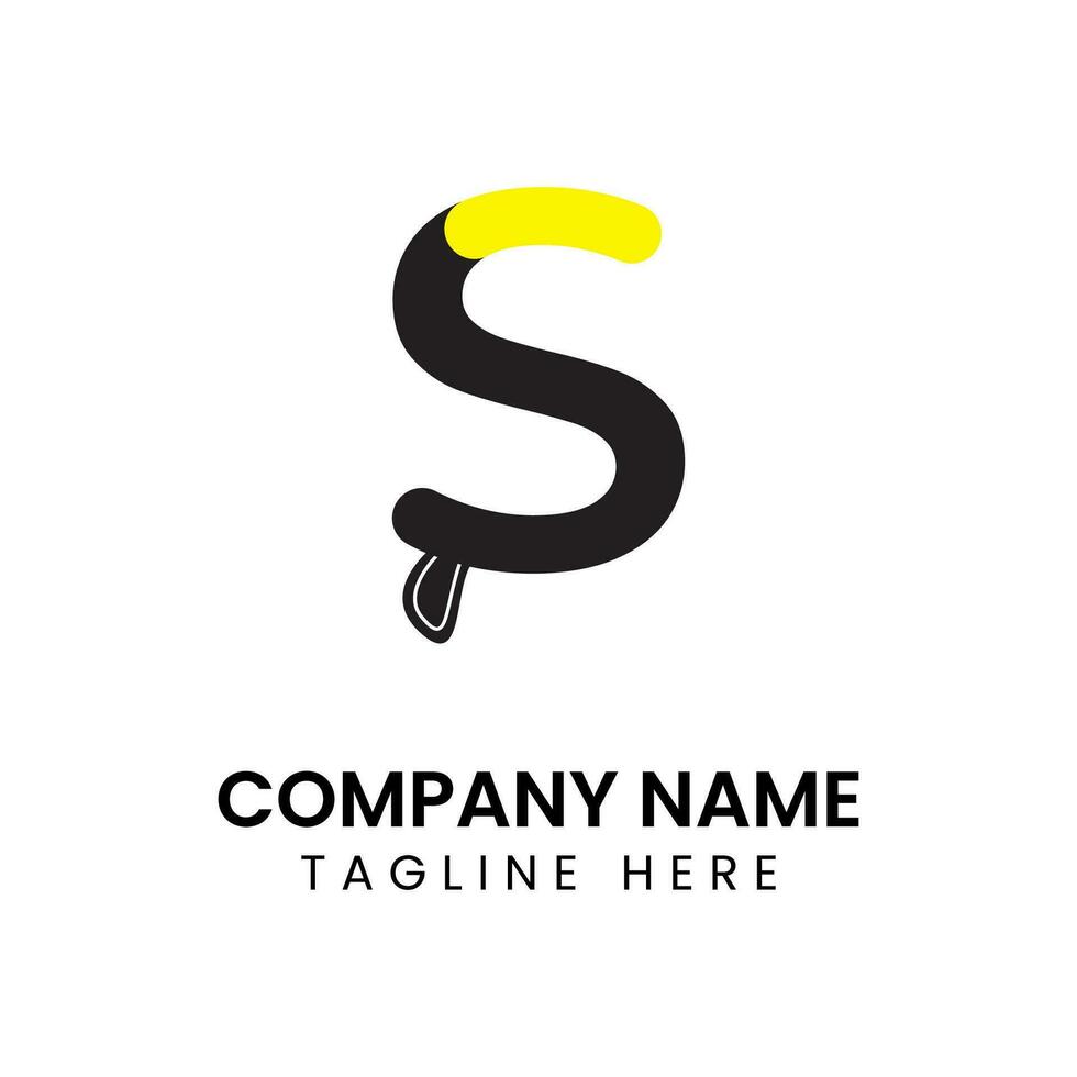 s logo conception avec sourire icône combinaison vecteur