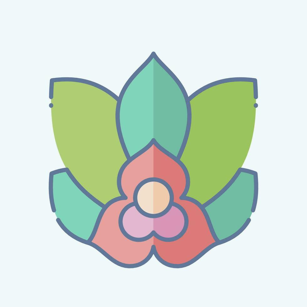 icône rumdul. en relation à Cambodge symbole. griffonnage style. Facile conception modifiable. Facile illustration vecteur
