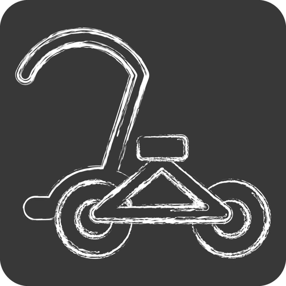 icône cycle. en relation à Cambodge symbole. craie style. Facile conception modifiable. Facile illustration vecteur