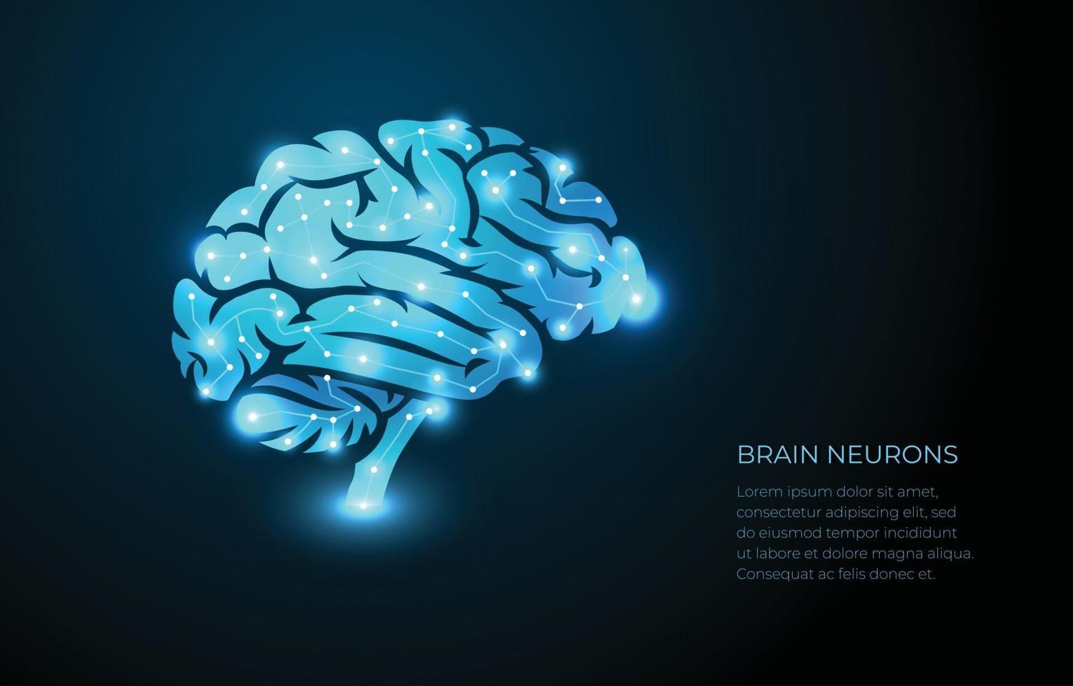 concept de neurones du cerveau vecteur