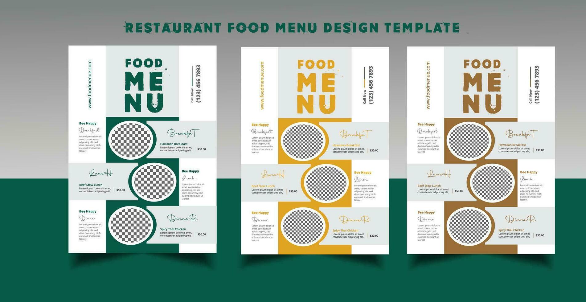 restaurant nourriture menu conception modèle vecteur