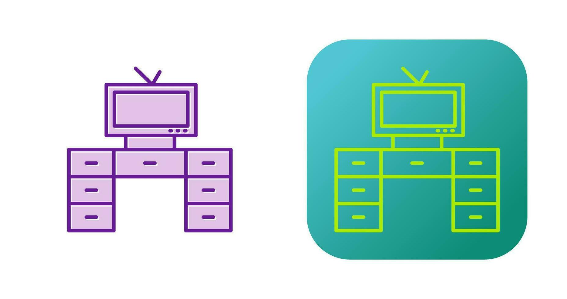 téléviseur avec icône vectorielle vecteur