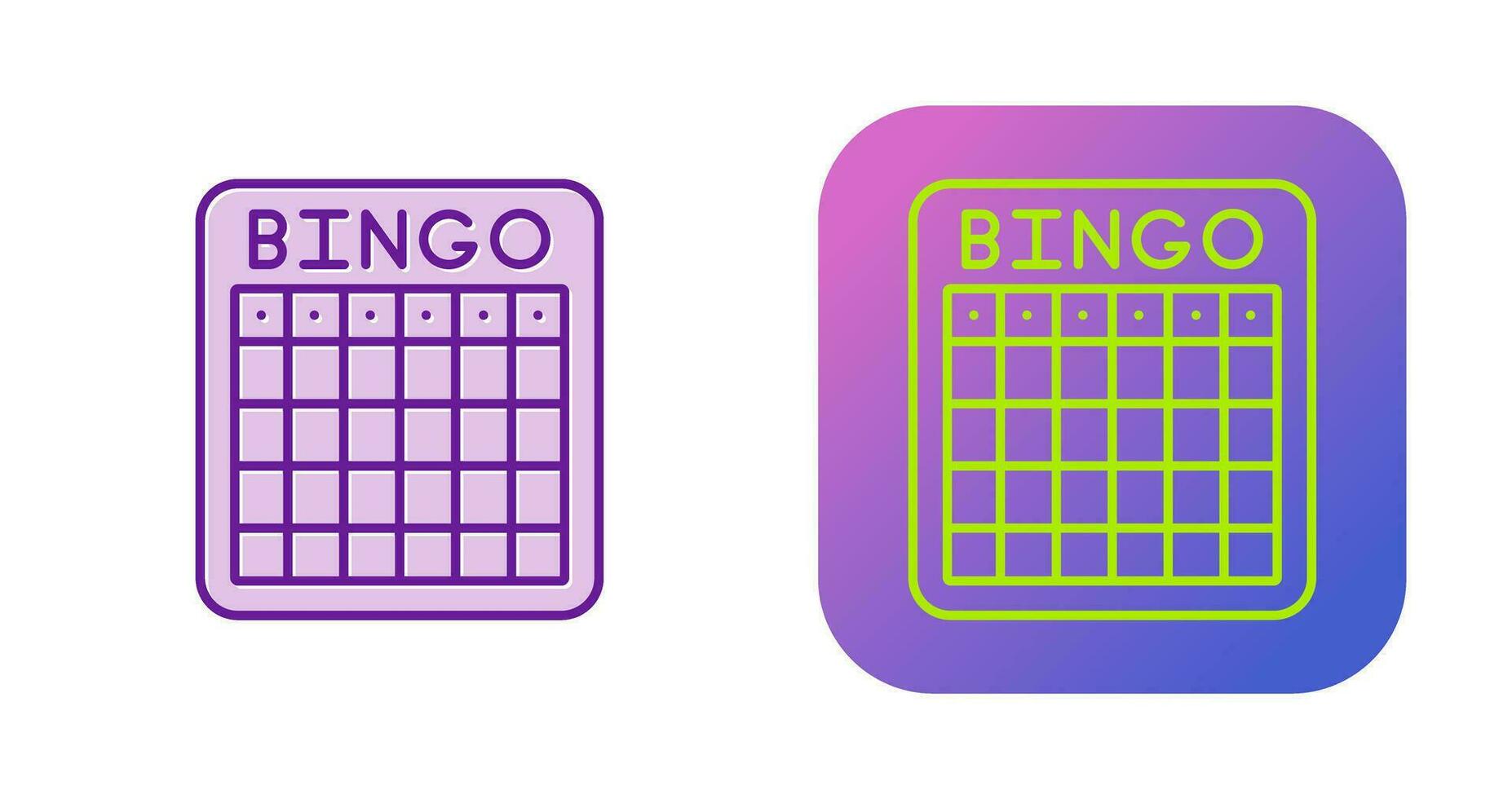 icône de vecteur de bingo