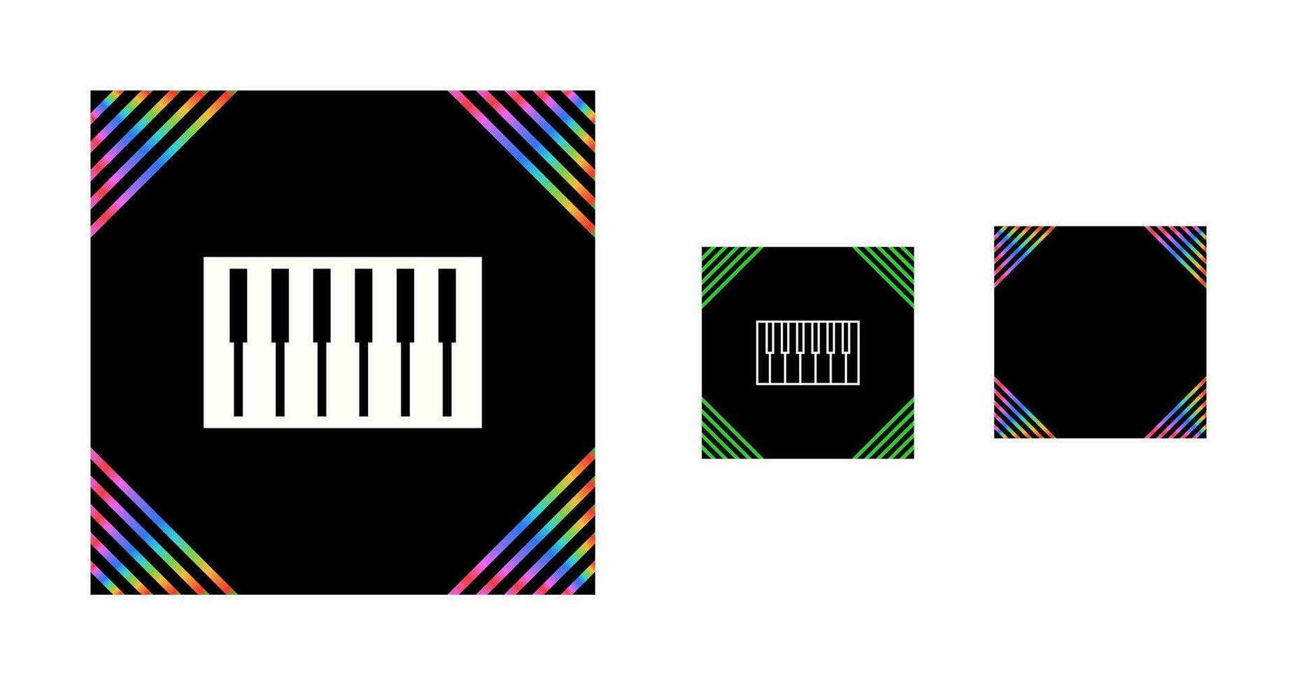 icône de vecteur de clavier de piano