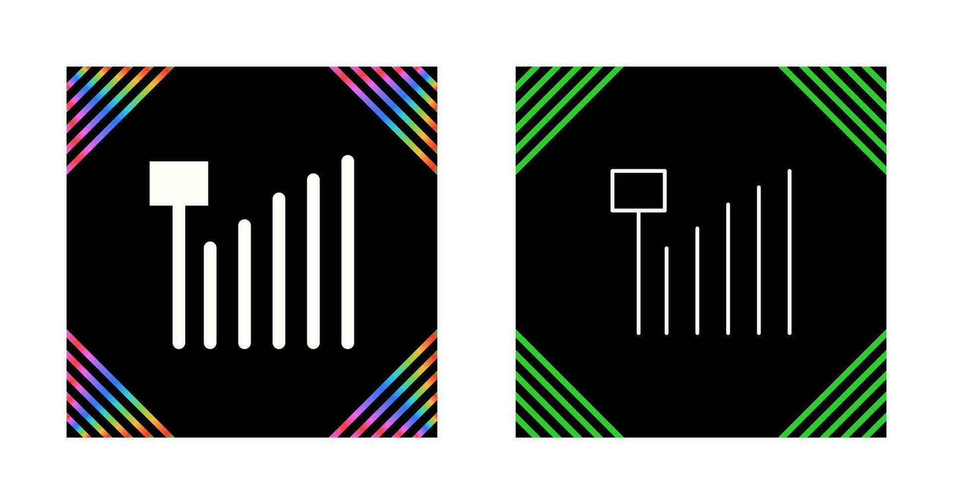 icône de vecteur de force du signal mobile