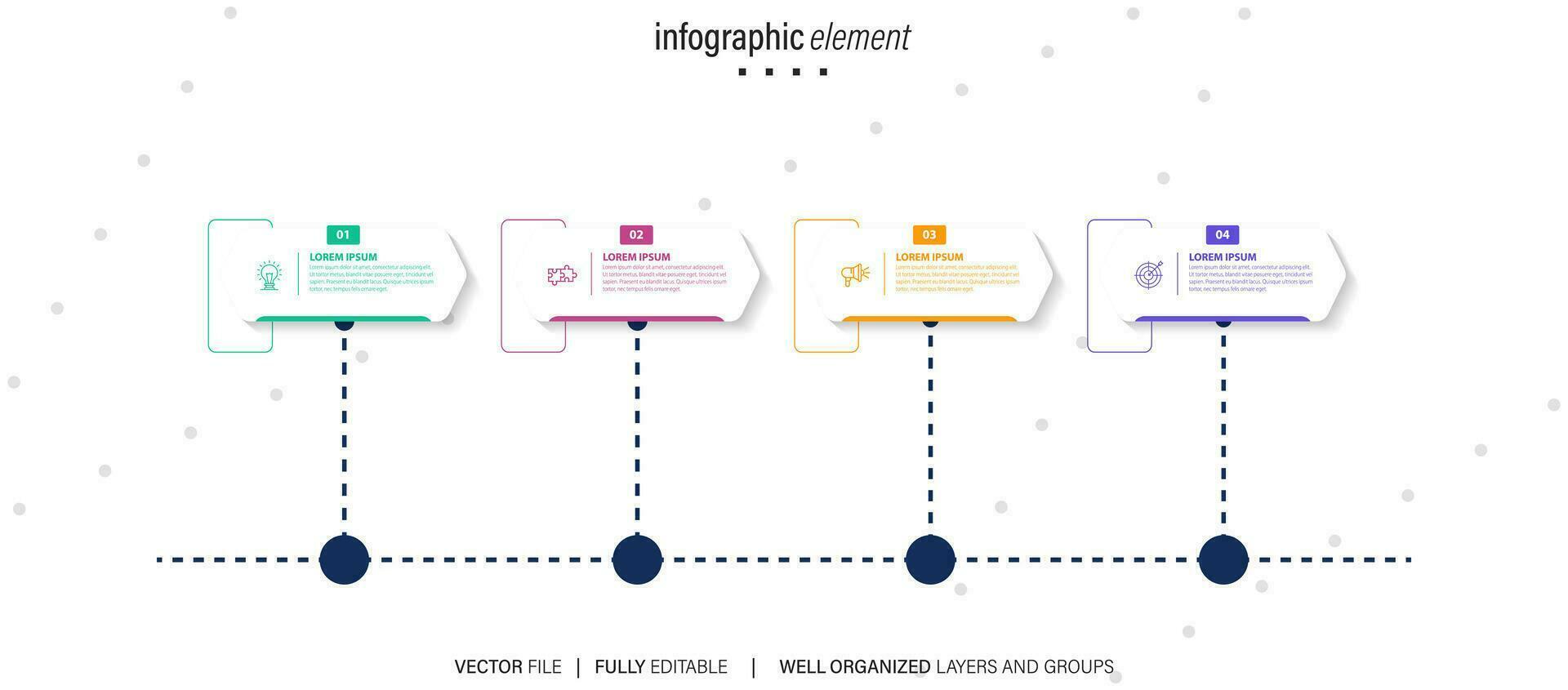 affaires Les données visualisation chronologie infographie Icônes conçu pour abstrait Contexte modèle Étape importante élément moderne diagramme processus La technologie numérique commercialisation Les données présentation graphique vecteur