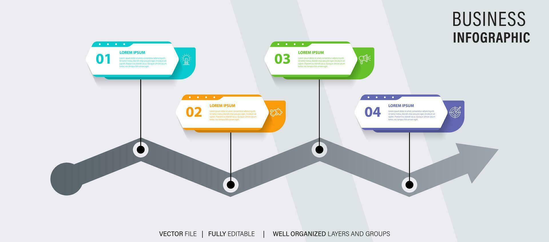 affaires Les données visualisation chronologie infographie Icônes conçu pour abstrait Contexte modèle Étape importante élément moderne diagramme processus La technologie numérique commercialisation Les données présentation graphique vecteur