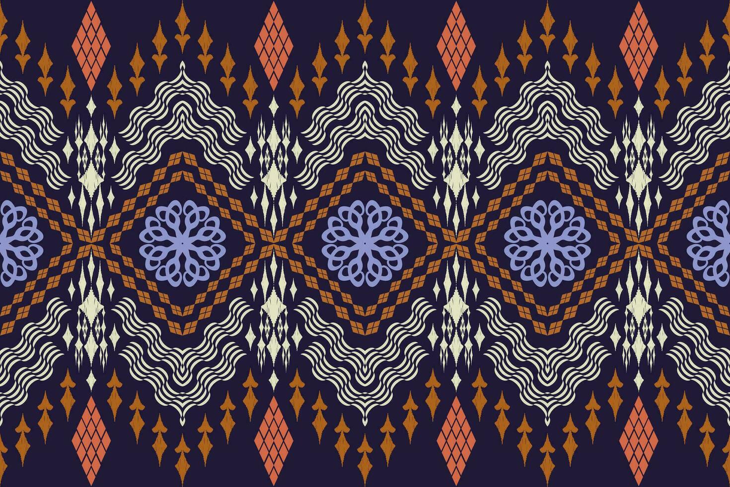 géométrique ethnique aztèque broderie style.figure ikat Oriental traditionnel art conception des motifs pour ethnique arrière-plan, papier peint, mode, vêtements, emballage, tissu, élément, sarong, graphique, vecteur illustration.