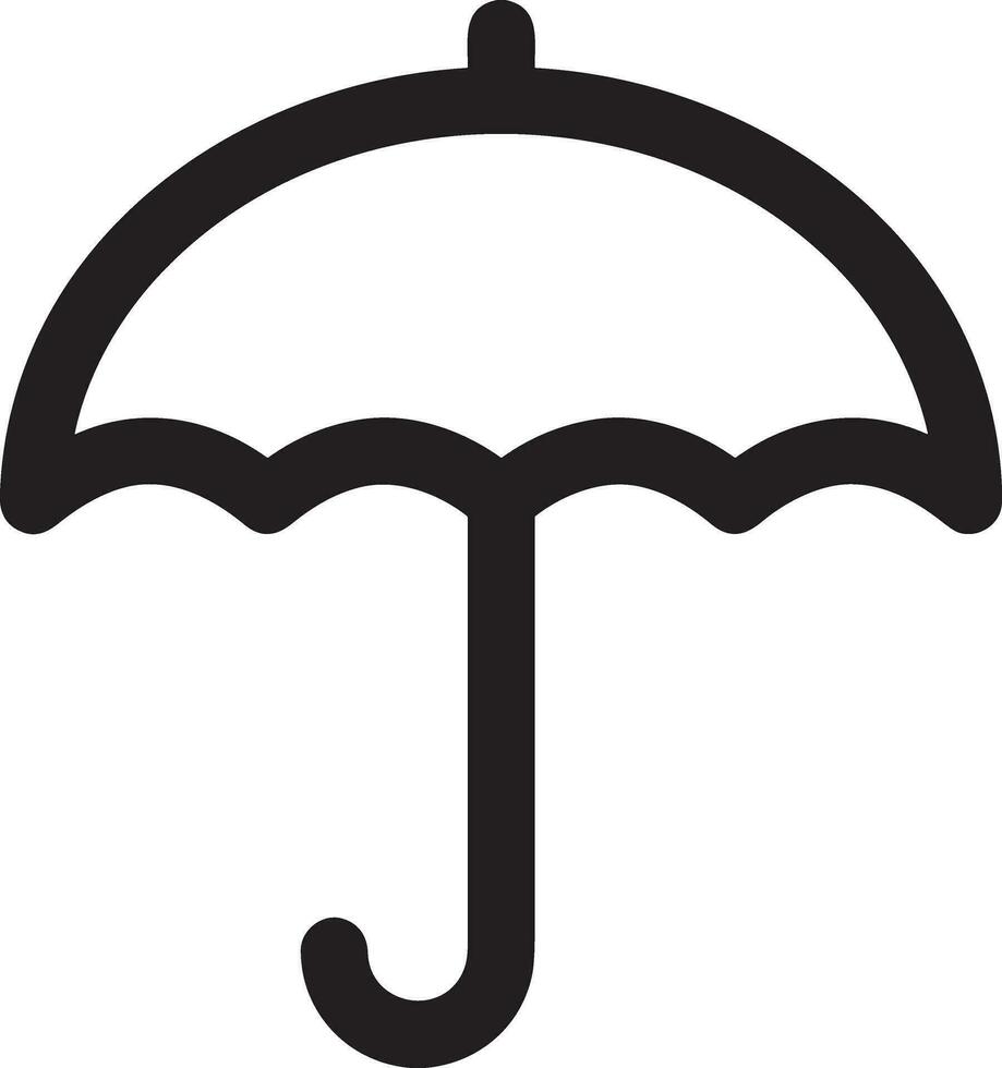 parapluie protection icône symbole vecteur image. illustration de le sécurité protéger parapluie Sécurité conception image