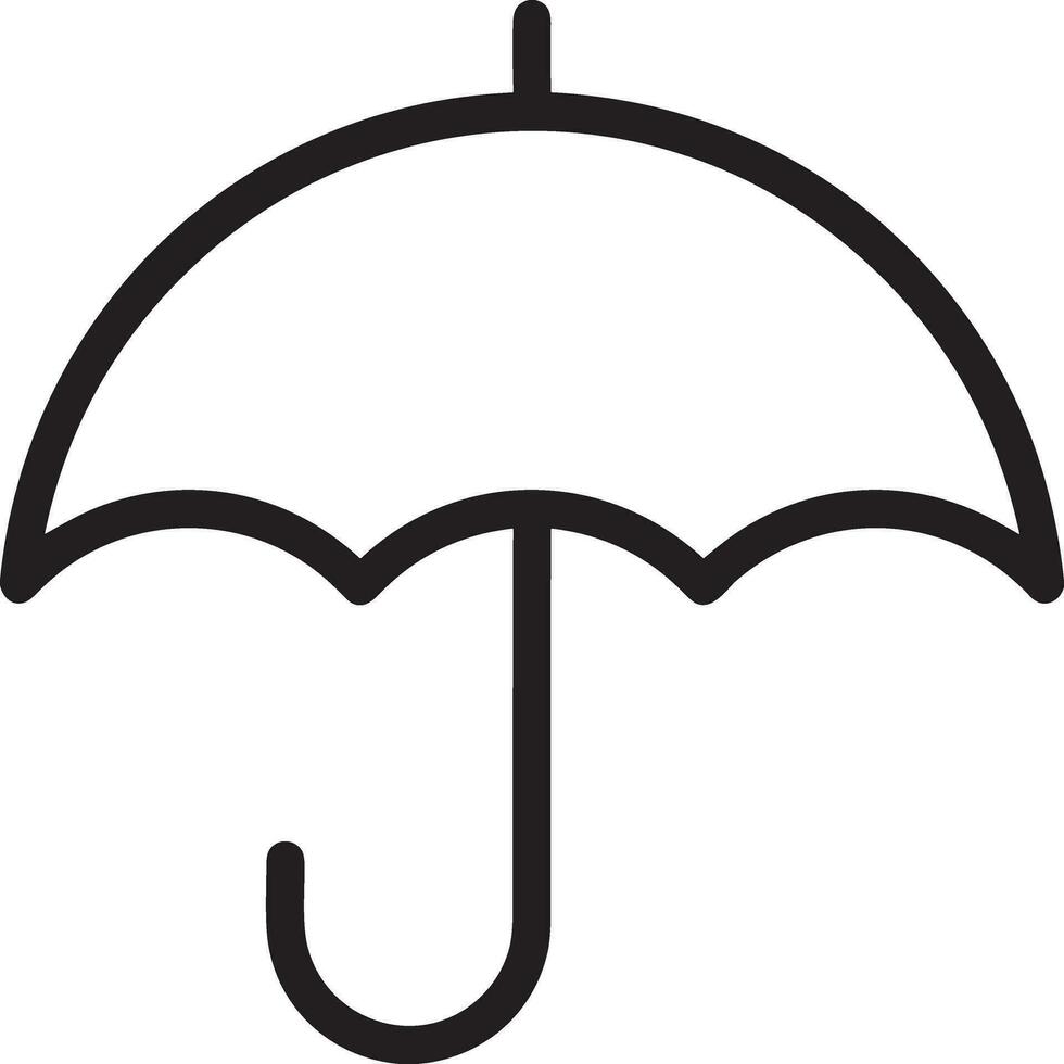 parapluie protection icône symbole vecteur image. illustration de le sécurité protéger parapluie Sécurité conception image