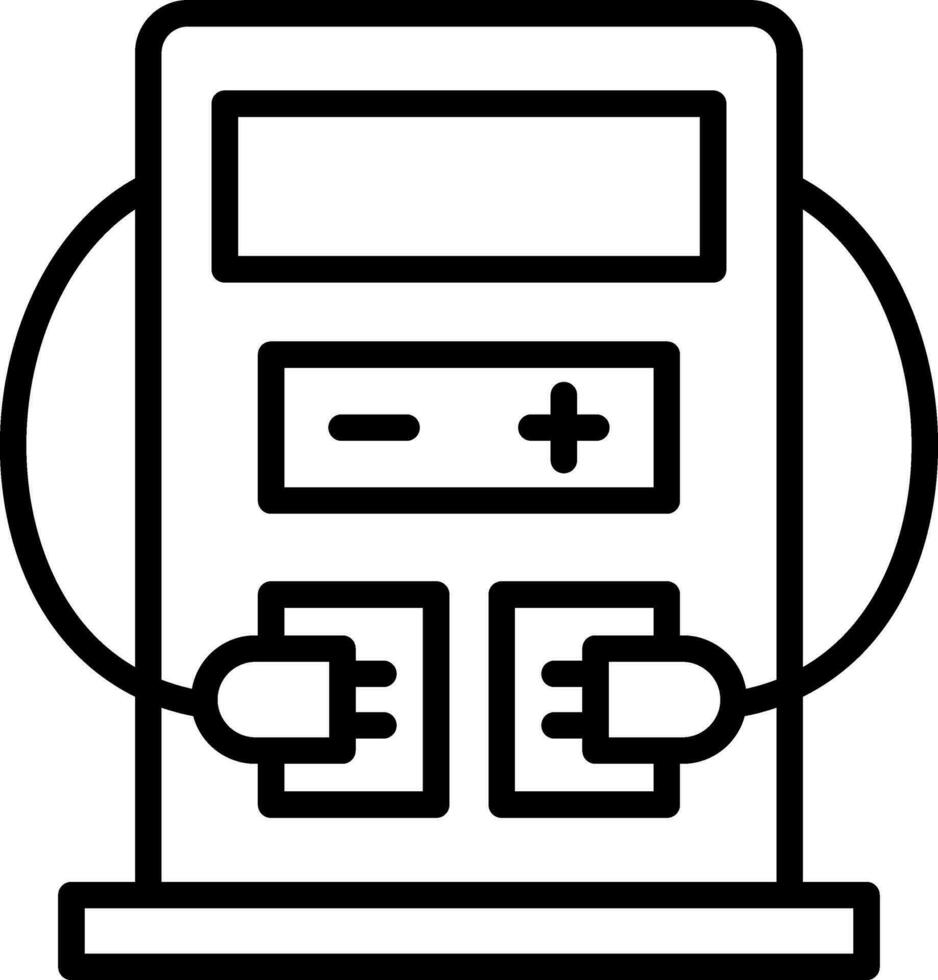 conception d'icône de vecteur de station de charge