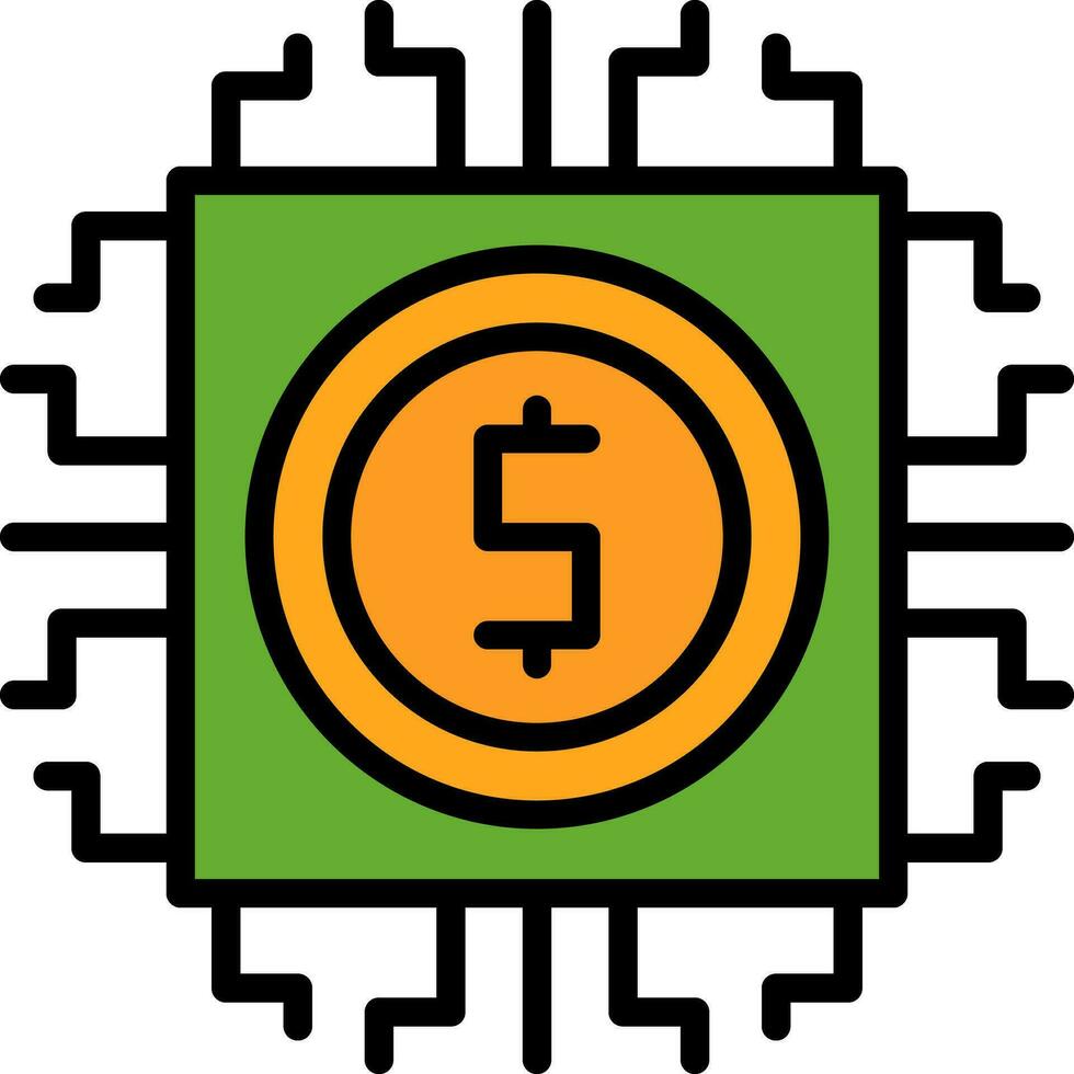numérique devise vecteur icône conception