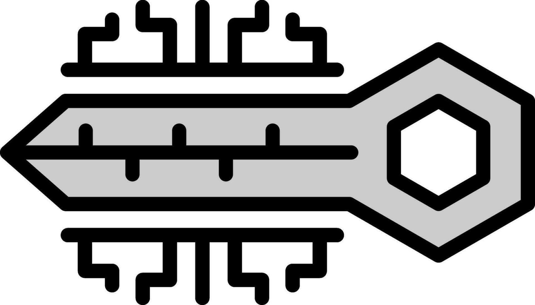 numérique clé vecteur icône conception