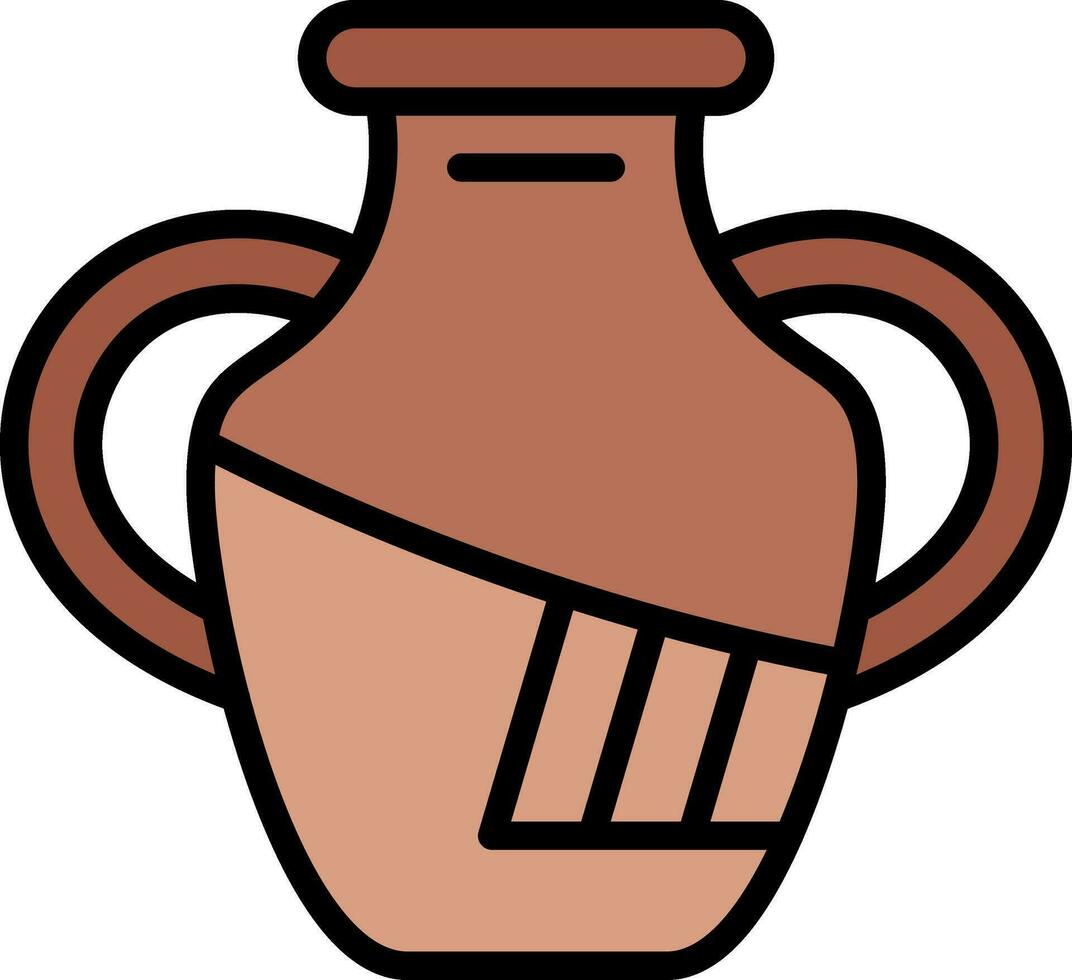 conception d'icône de vecteur de poterie