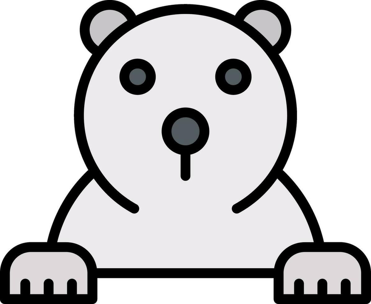 polaire ours vecteur icône conception