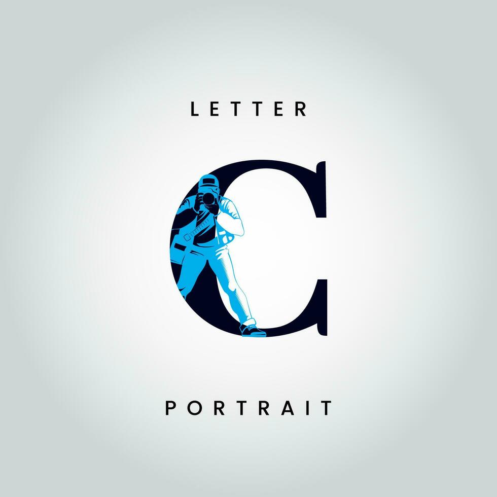 c lettre logo vecteur