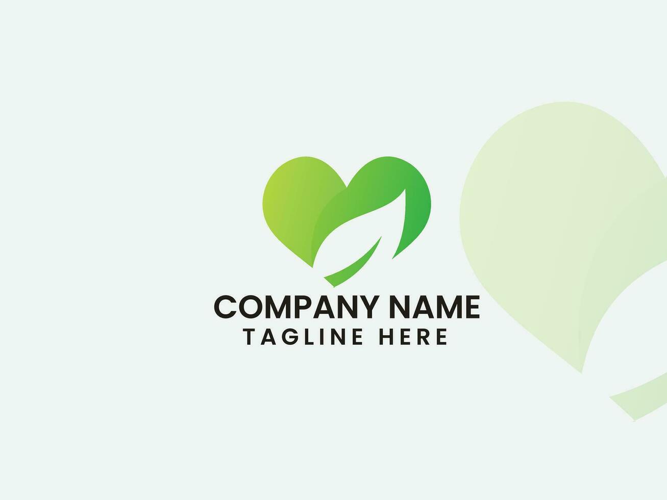 Naturel l'amour. éco l'amour logo conception. arbre. entreprise. prime. vert arbre logo. la Saint-Valentin journée. cœur. finance. feuille cœur. vert vecteur