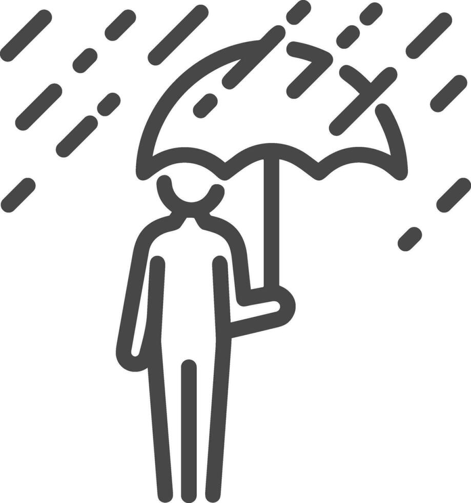 parapluie protection icône symbole vecteur image. illustration de le sécurité protéger parapluie Sécurité conception image