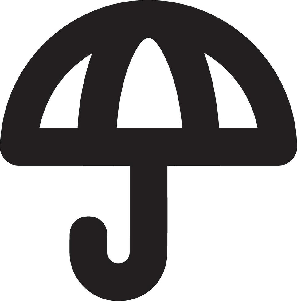 parapluie protection icône symbole vecteur image. illustration de le sécurité protéger parapluie Sécurité conception image