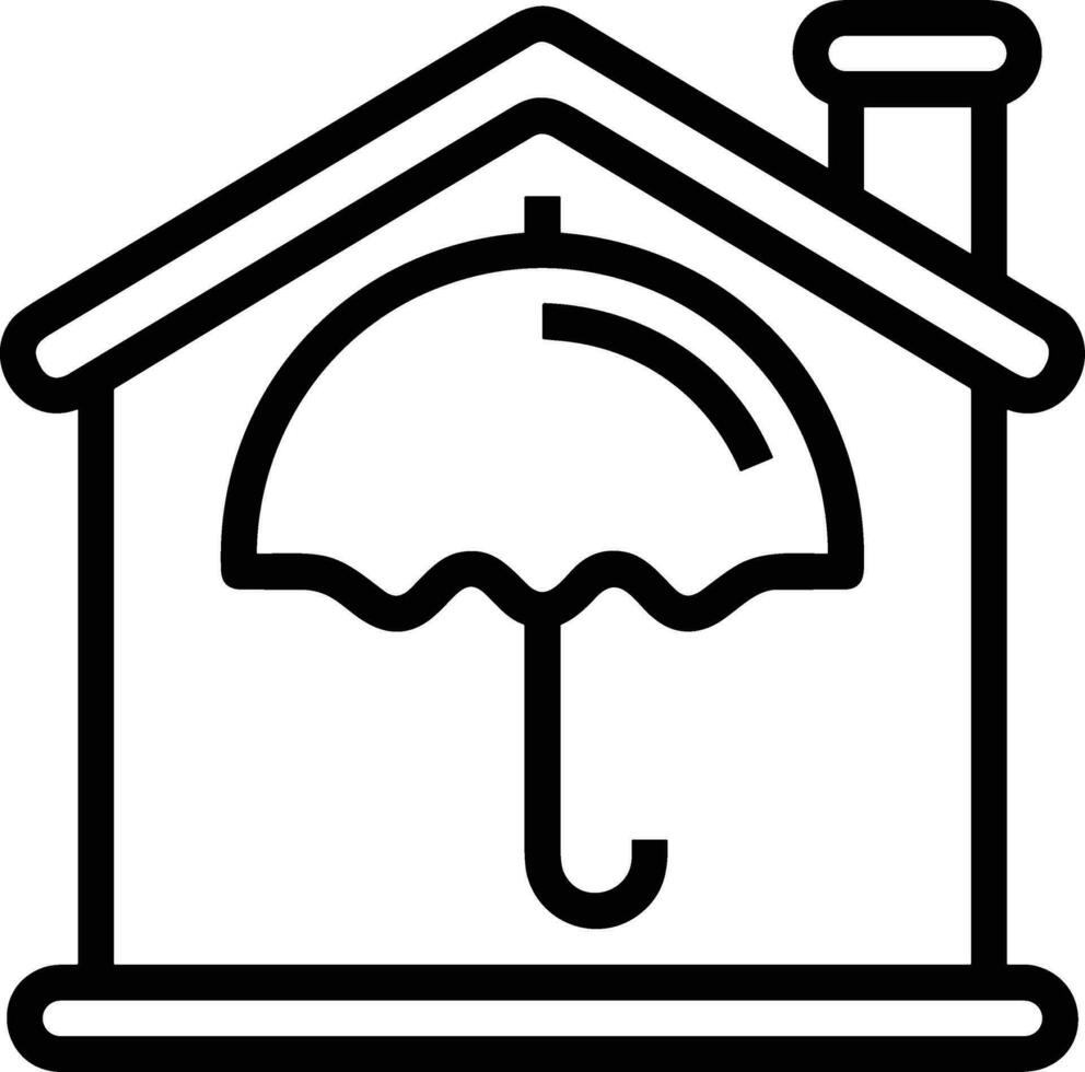 parapluie protection icône symbole vecteur image. illustration de le sécurité protéger parapluie Sécurité conception image