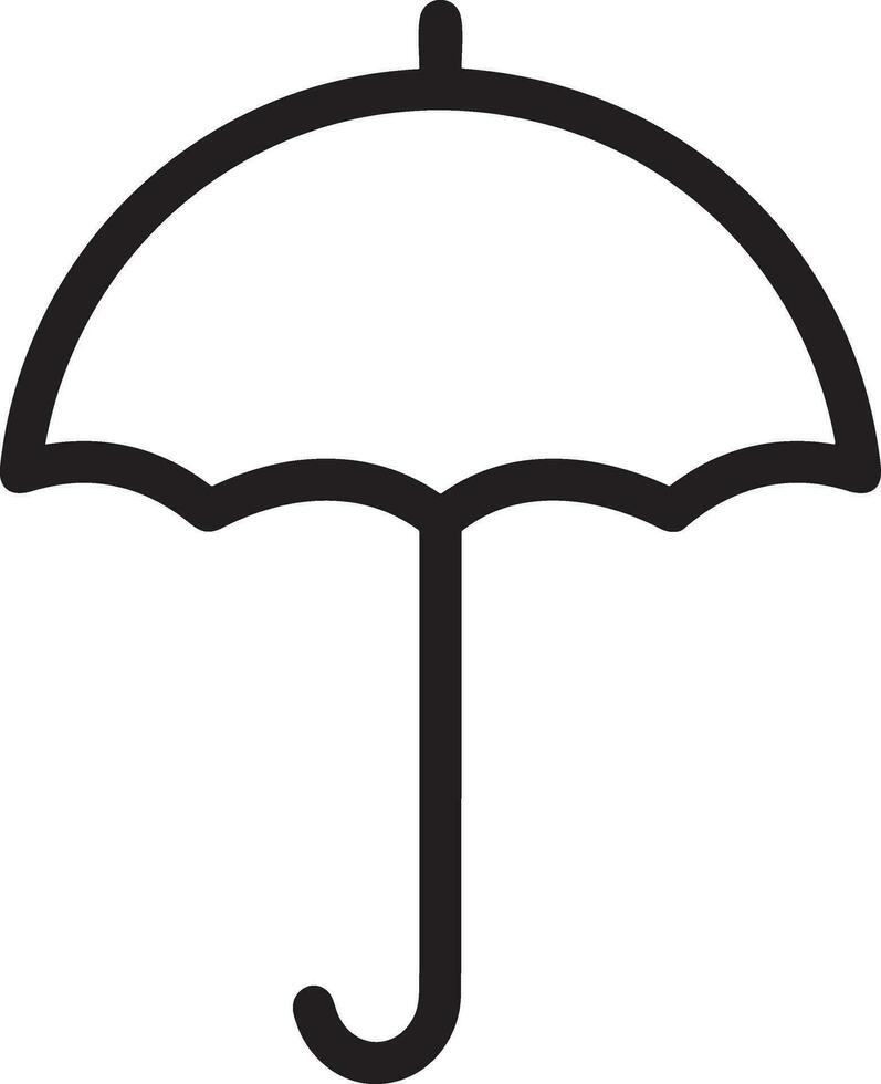 parapluie protection icône symbole vecteur image. illustration de le sécurité protéger parapluie Sécurité conception image