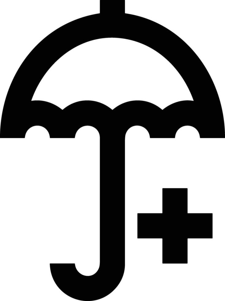 parapluie protection icône symbole vecteur image. illustration de le sécurité protéger parapluie Sécurité conception image