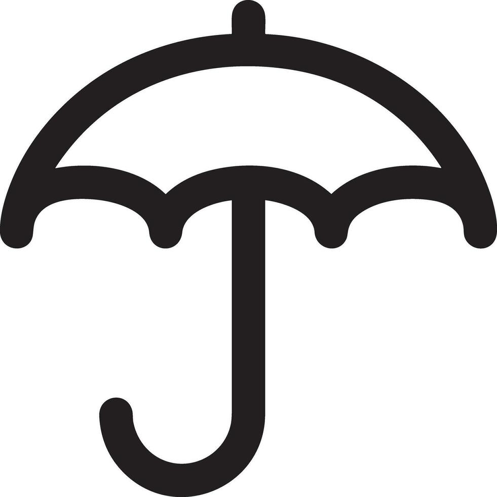 parapluie protection icône symbole vecteur image. illustration de le sécurité protéger parapluie Sécurité conception image