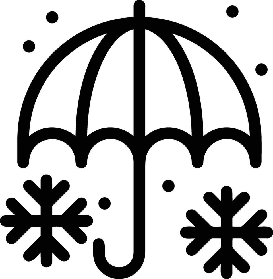 parapluie protection icône symbole vecteur image. illustration de le sécurité protéger parapluie Sécurité conception image