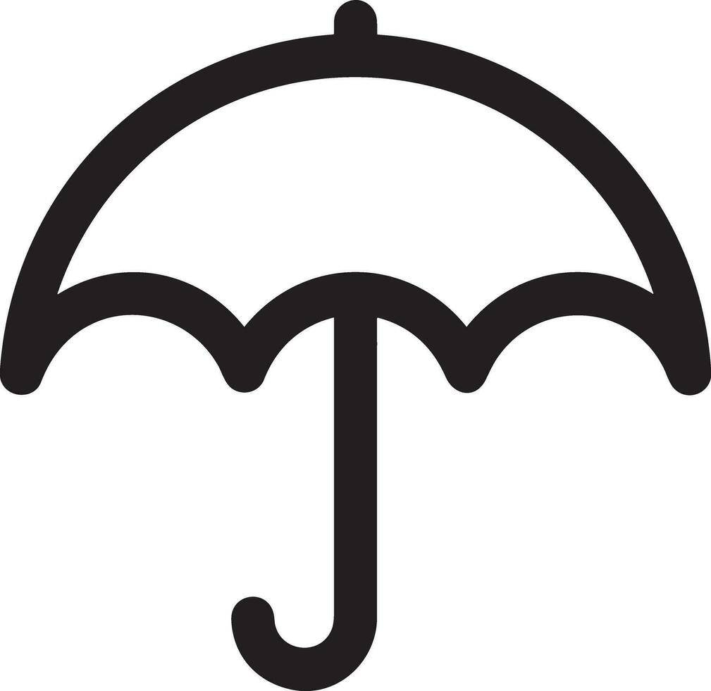 parapluie protection icône symbole vecteur image. illustration de le sécurité protéger parapluie Sécurité conception image