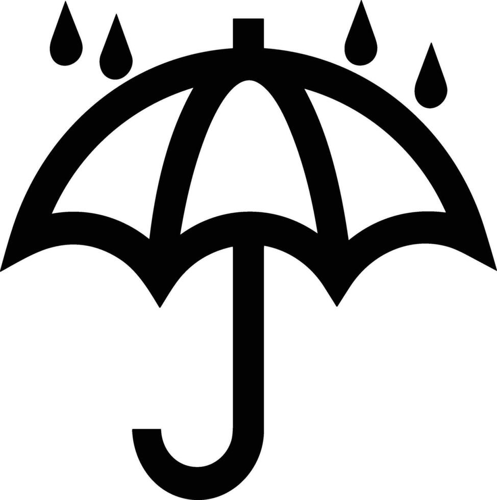 parapluie protection icône symbole vecteur image. illustration de le sécurité protéger parapluie Sécurité conception image