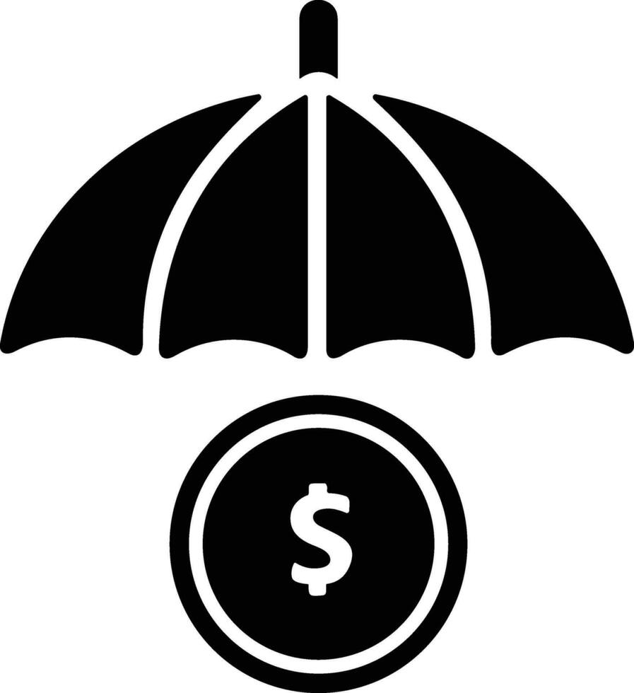 parapluie protection icône symbole vecteur image. illustration de le sécurité protéger parapluie Sécurité conception image