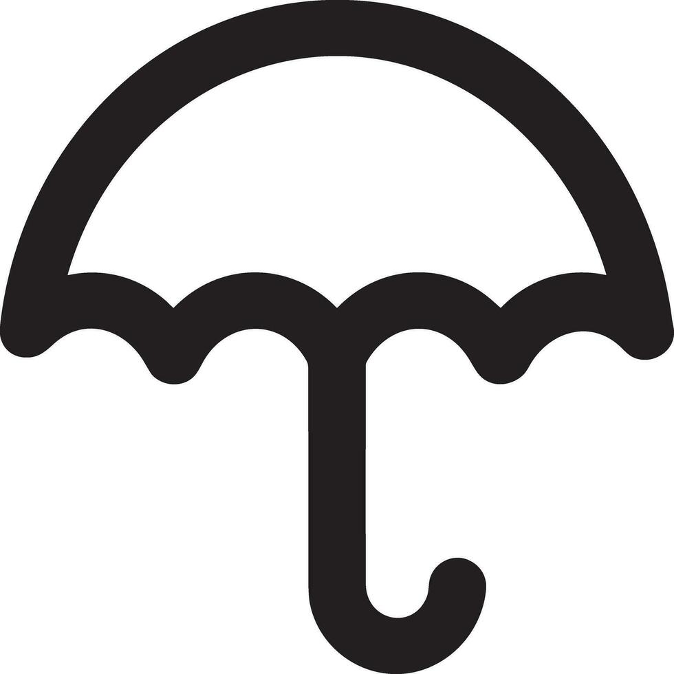 parapluie protection icône symbole vecteur image. illustration de le sécurité protéger parapluie Sécurité conception image