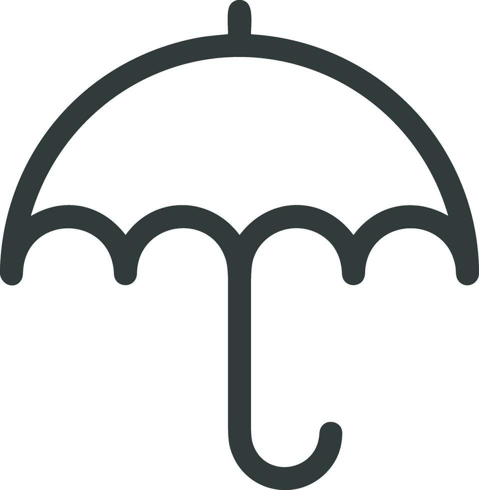 parapluie protection icône symbole vecteur image. illustration de le sécurité protéger parapluie Sécurité conception image