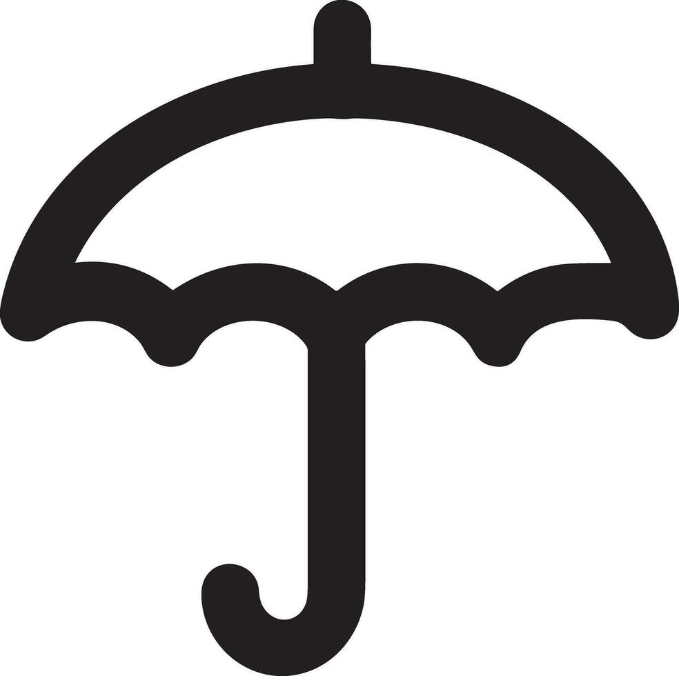 parapluie protection icône symbole vecteur image. illustration de le sécurité protéger parapluie Sécurité conception image