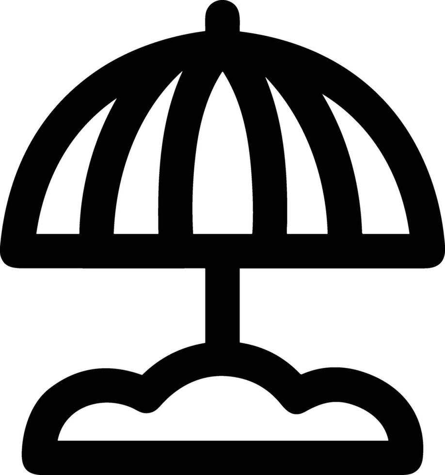 parapluie protection icône symbole vecteur image. illustration de le sécurité protéger parapluie Sécurité conception image