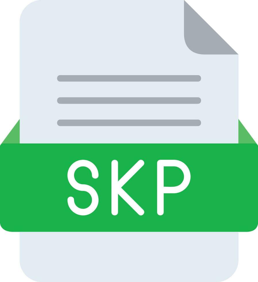 skp fichier format ligne icône vecteur