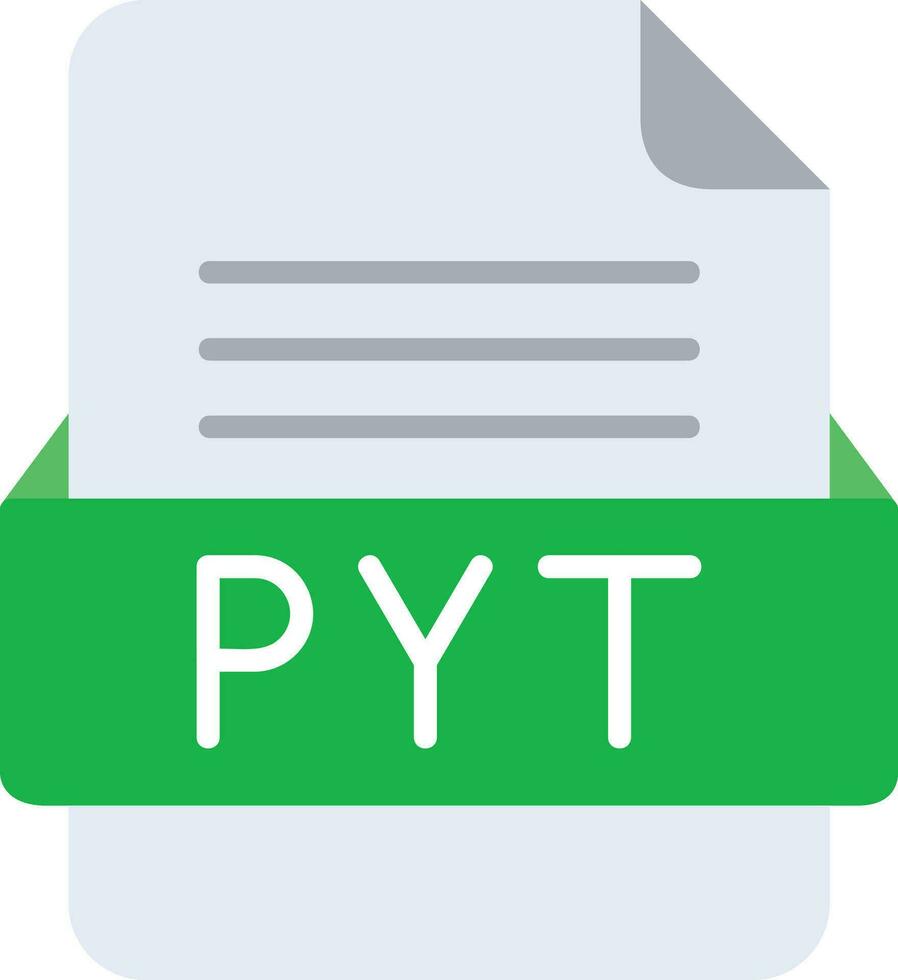 pyt fichier format ligne icône vecteur