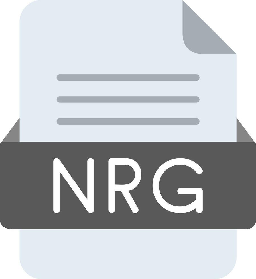 nrg fichier format ligne icône vecteur