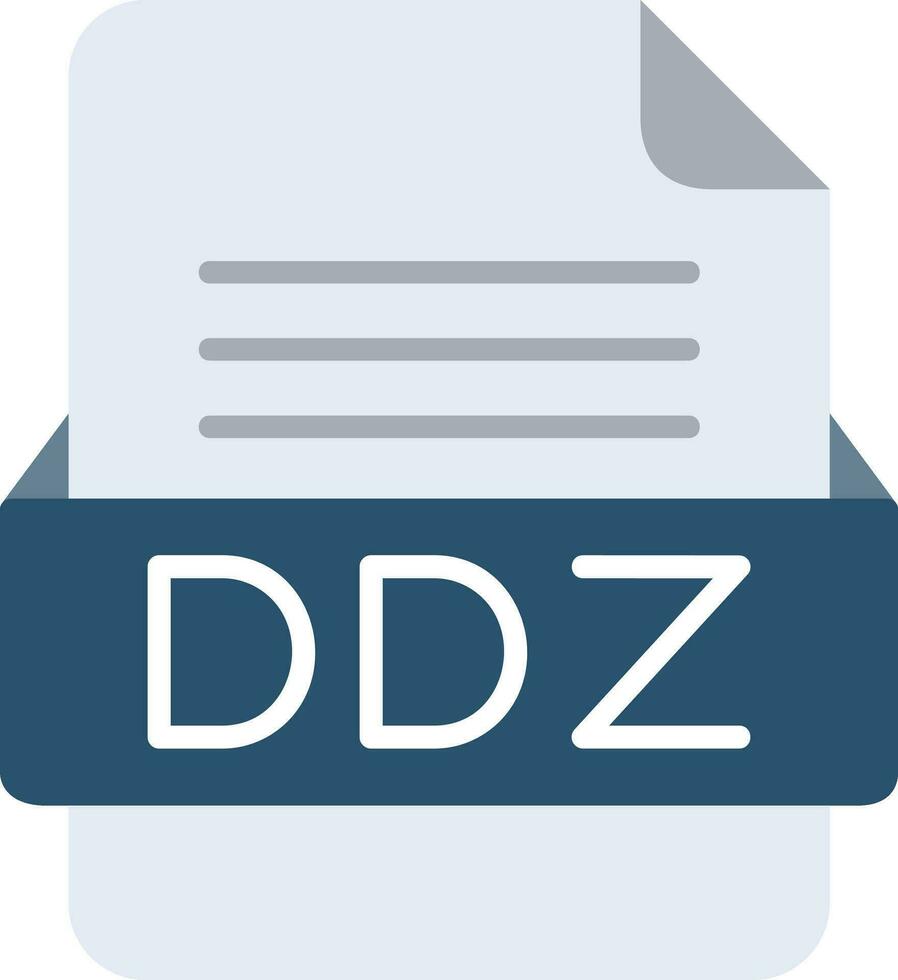 ddz fichier format ligne icône vecteur