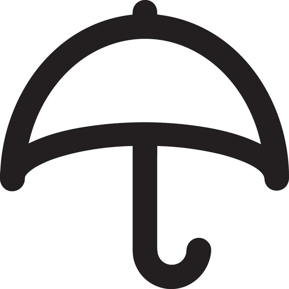 parapluie protection icône symbole vecteur image. illustration de le sécurité protéger parapluie Sécurité conception image