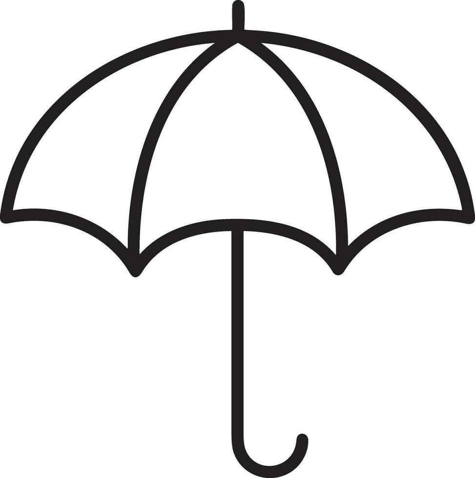 parapluie protection icône symbole vecteur image. illustration de le sécurité protéger parapluie Sécurité conception image