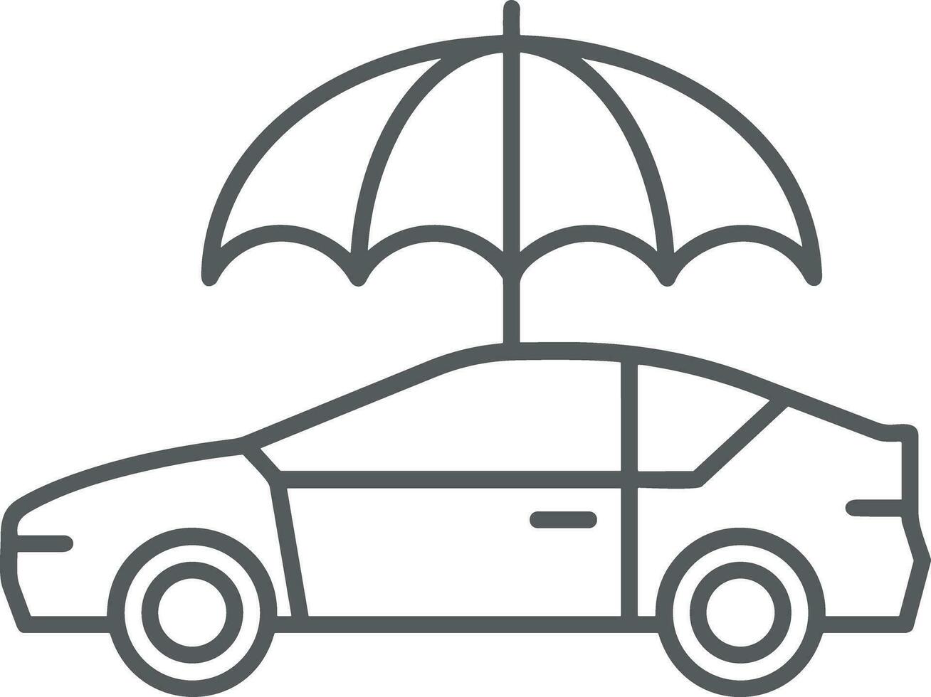 parapluie protection icône symbole vecteur image. illustration de le sécurité protéger parapluie Sécurité conception image