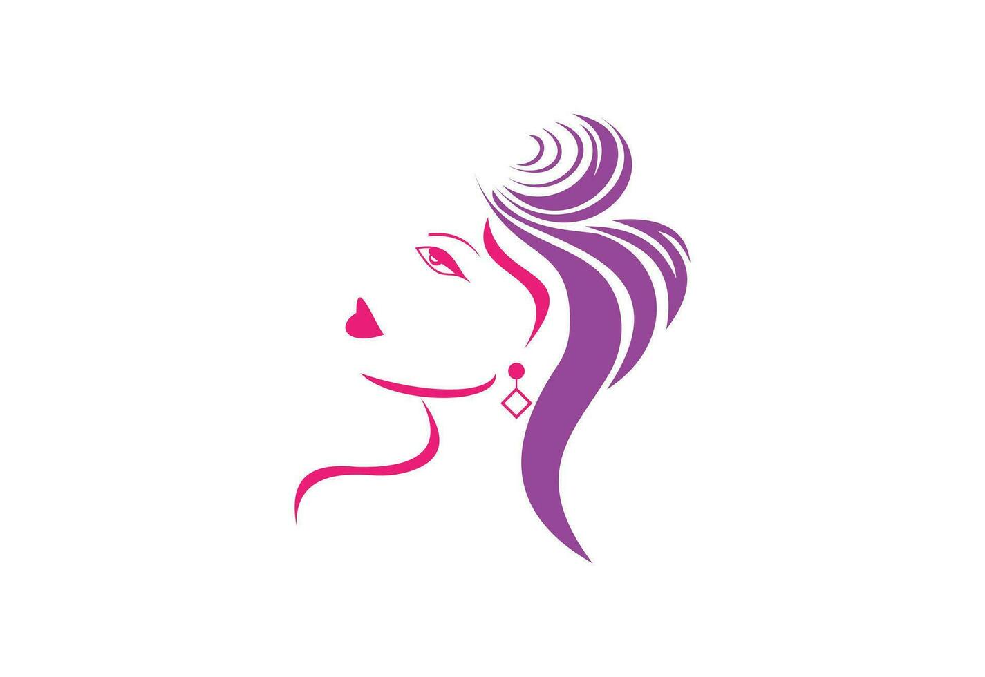 beauté parloir, soins de la peau, salon, spa, dermatologie clinique fleur logo conception, vecteur conception concept