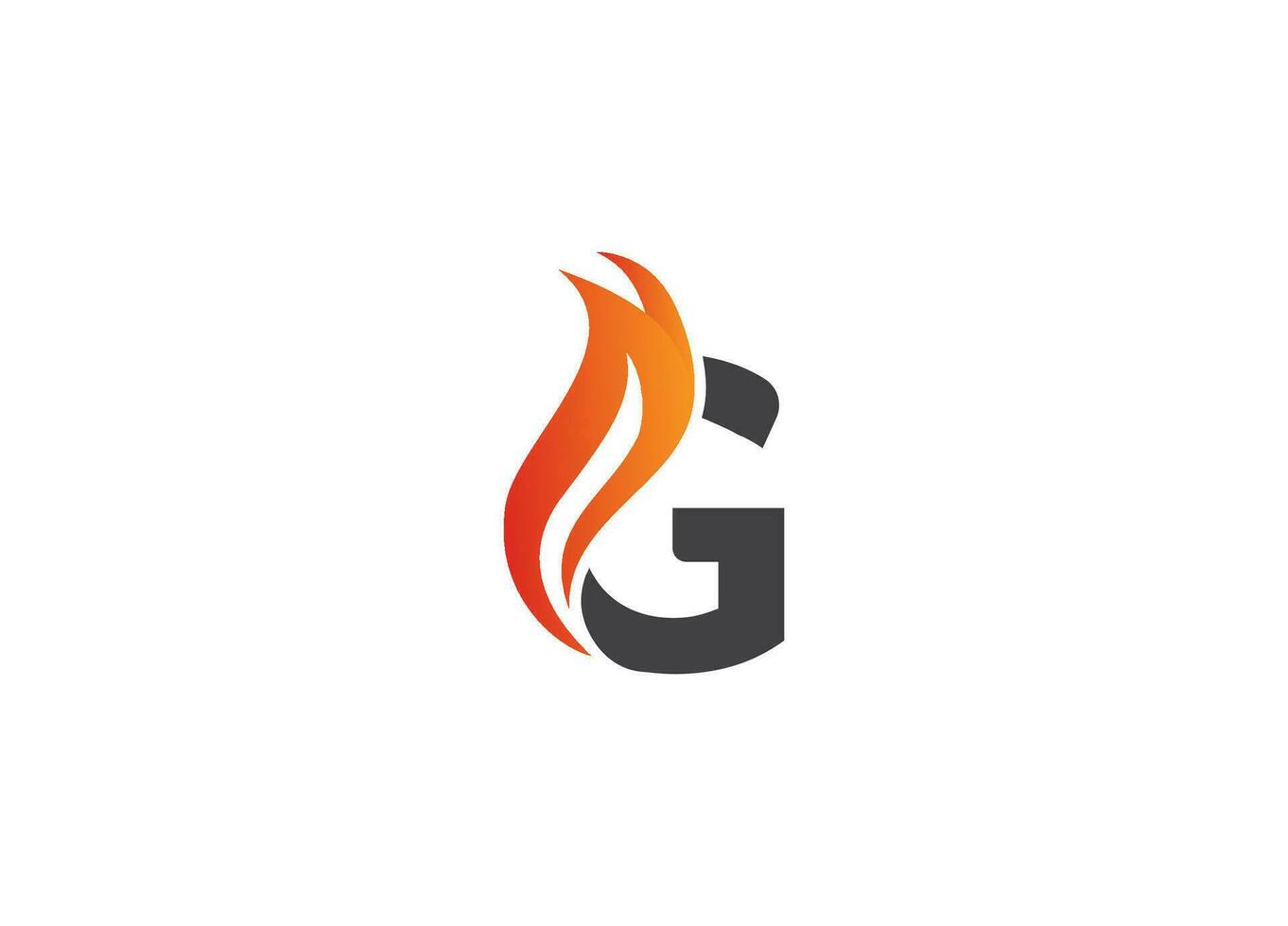 gaz vecteur Feu logo gratuit modèle