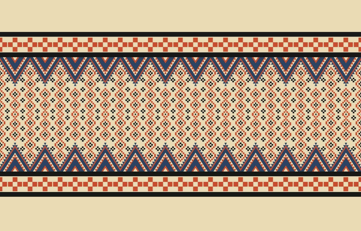 ethnique abstrait ikat art. aztèque ornement imprimer. géométrique ethnique modèle sans couture Couleur Oriental. conception pour Contexte ,rideau, tapis, fond d'écran, vêtements, emballage, batique, vecteur illustration.