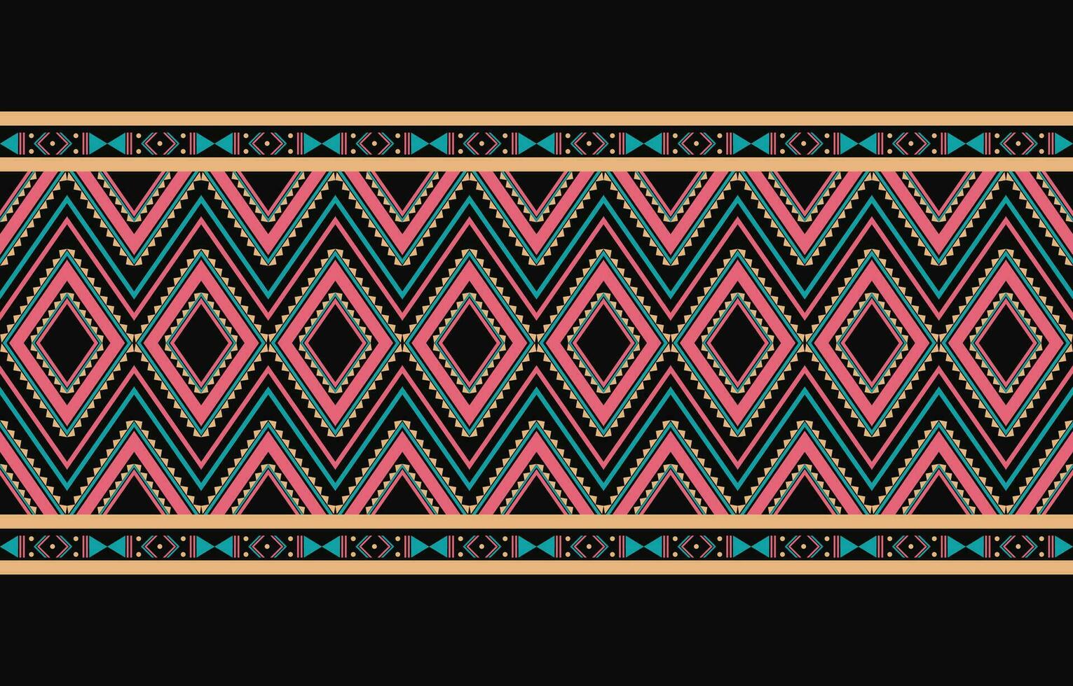 ethnique abstrait ikat art. aztèque ornement imprimer. géométrique ethnique modèle sans couture Couleur Oriental. conception pour Contexte ,rideau, tapis, fond d'écran, vêtements, emballage, batique, vecteur illustration.