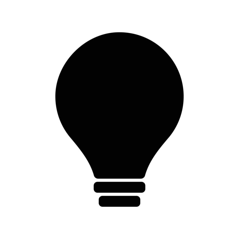 vecteur ampoule signe symbole vecteur glyphe Couleur icône