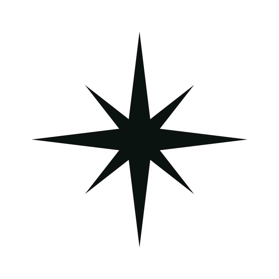 vecteur boussole étoile cartographie exploration vecteur