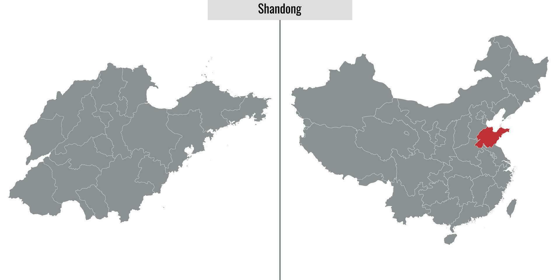carte province de chine vecteur