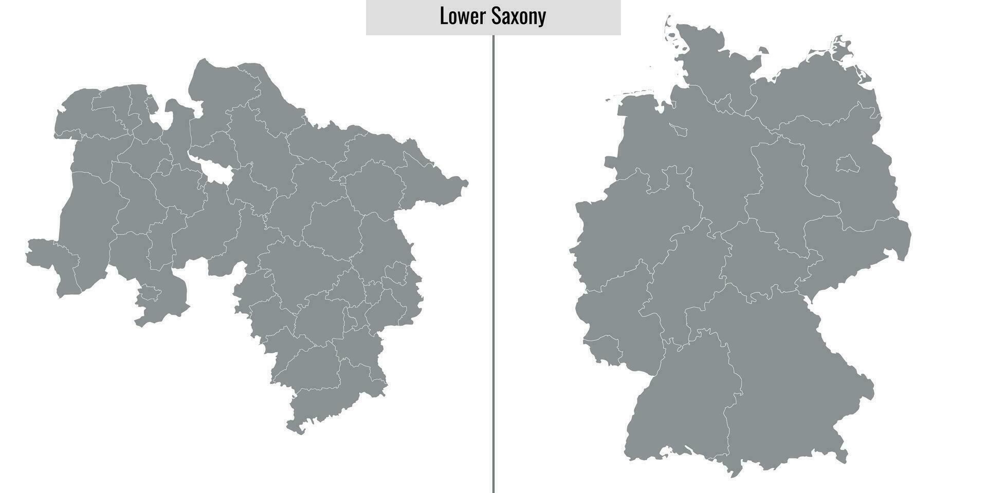 carte Etat de Allemagne vecteur